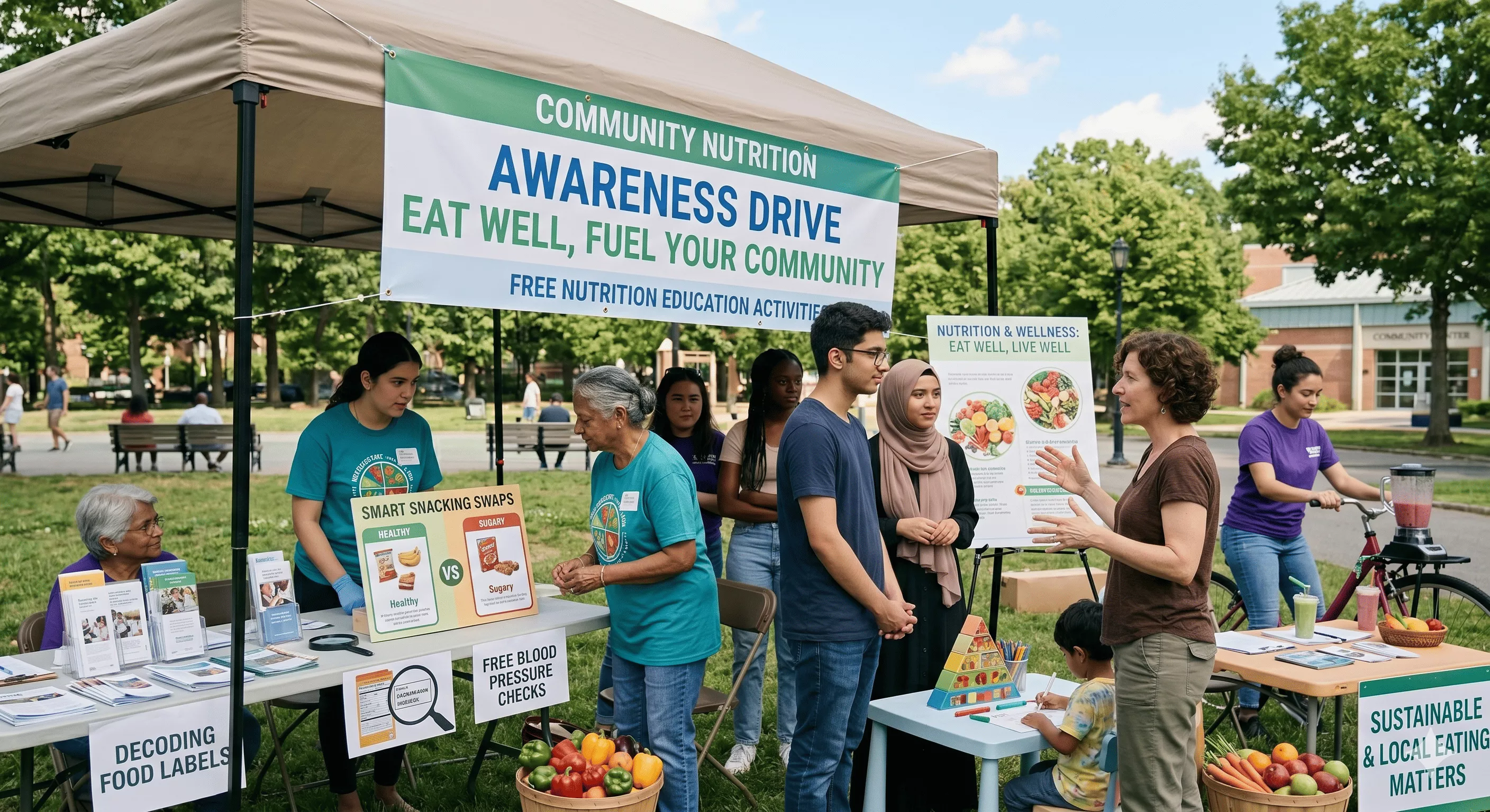 Nutrition awareness drive for children and families