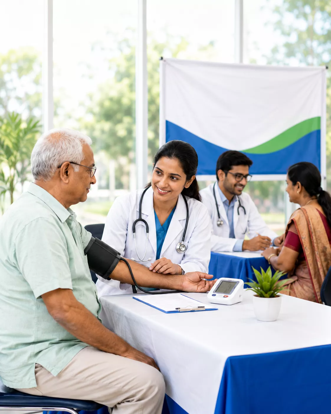 Health checkup camp for community members